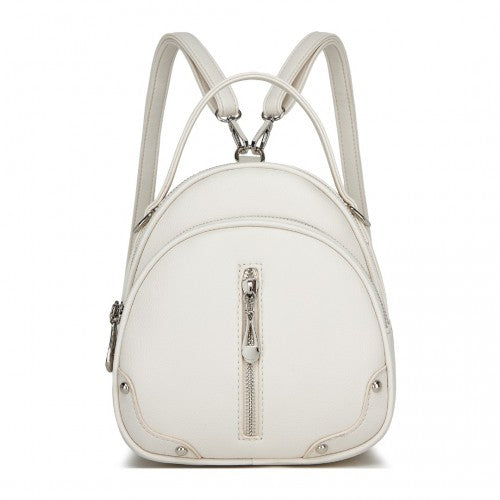 Miss Lulu Convertible Mini Backpack for Women - PU Leather 3-in-1 Small Handbag, Crossbody Bag & Shoulder Backpack