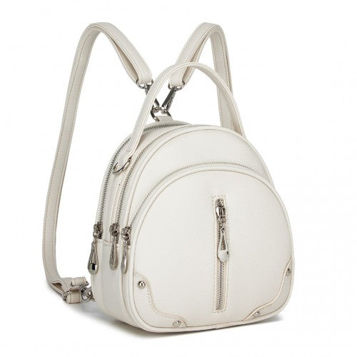 Miss Lulu Convertible Mini Backpack for Women - PU Leather 3-in-1 Small Handbag, Crossbody Bag & Shoulder Backpack