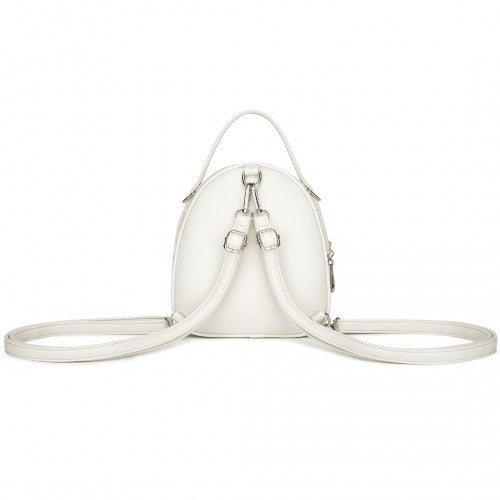 Miss Lulu Convertible Mini Backpack for Women - PU Leather 3-in-1 Small Handbag, Crossbody Bag & Shoulder Backpack