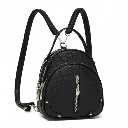 Miss Lulu Convertible Mini Backpack for Women - PU Leather 3-in-1 Small Handbag, Crossbody Bag & Shoulder Backpack