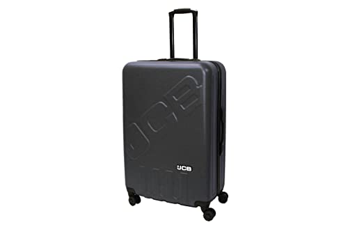 JCB - Lightweight Hard Shell Suitcase Set - Includes 20", 24" & 28" Cases - 360 Degree Spinner Wheels - ABS Polycarbonate Hard Shell - Luggage Bags for Travel - Grey