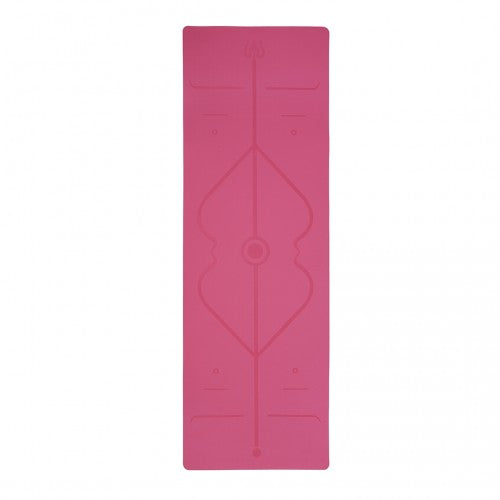 Kono TPE Non-Slip Classic Yoga Mat - Plum & Pink