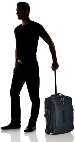 Samsonite Paradiver Light - Travel Duffle/Backpack with 2 Wheels S, 55 cm, 51 L, Blue (Jeans Blue)