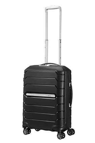 Samsonite Flux - Spinner S Expandable Hand Luggage, 55 cm, 44 L, Black