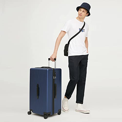 GinzaTravel PC material business fashion 28" suitcase with TSA customs lock, Pc Material Business Fashion 28" Suitcase With Tsa Customs Lock, Spinner Wheels