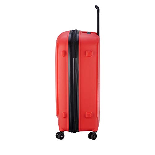 DELSEY PARIS - BELMONT PLUS - Large Rigid Suitcase extendable - 76x52x34 cm - 110 liters - L - Goldange tangerine