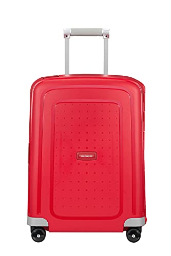 Samsonite S'Cure - Spinner S Hand Luggage, 55 cm, 34 L, Red (Crimson Red)