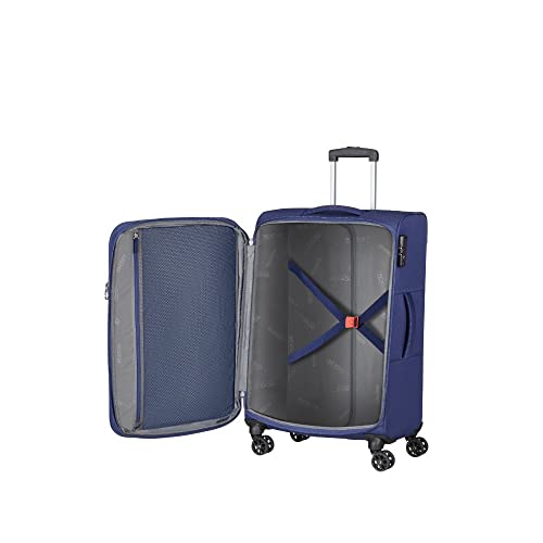 American Tourister Hyperspeed Combat Navy 3-Piece Suitcase Set, Combat Navy, Standard Size, Luggage Sets