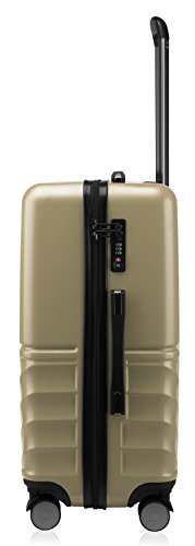 Hauptstadtkoffer Boxi - Hartschalen-Koffer Koffer Trolley Rollkoffer Reisekoffer TSA, 4 Rollen, Hand Luggage 65 Centimeters 70 Gold