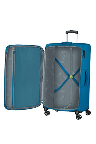 American Tourister Hyperspeed 4-Wheel Suitcase Set 3-Piece, Deep Teal, Standard Size, Luggage Sets