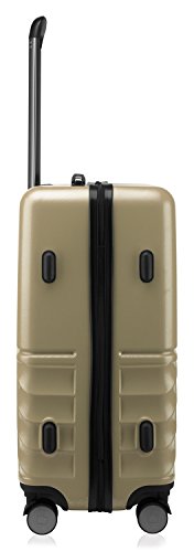 Hauptstadtkoffer Boxi - Hartschalen-Koffer Koffer Trolley Rollkoffer Reisekoffer TSA, 4 Rollen, Hand Luggage 65 Centimeters 70 Gold