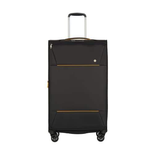 ANTLER - Large Suitcase - Brixham Luggage - Size Large Black - 88L, Super Lightweight Suitcase - Carry On Suitcase for Travel & Holidays with 4 Wheels - Expandable Zip & Pockets - TSA Approved Locks
