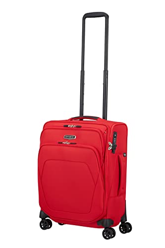 Samsonite Spark SNG Eco - Spinner S (Length 40 cm), Cabin Luggage, 55 cm, 43 L, Fiery Red, Red (Fiery Red), S (55 cm - 43 L), Hand Luggage
