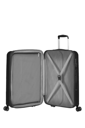 American Tourister Exoline 3-Piece Suitcase Set, Black, Black (Black), Kofferset 3-teilig, Luggage Suitcase Set
