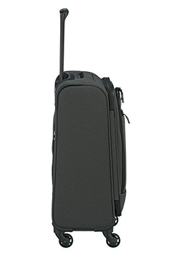 paklite 4-wheel carry-on soft luggage suitcase cabin size S, TSA lock, DERBY luggage series: stylish trolley in two-tone look, 55cm, 41 litres