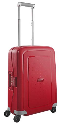 Samsonite S'Cure - Spinner S Hand Luggage, 55 cm, 34 L, Red (Crimson Red)