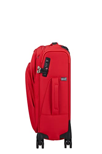 Samsonite Spark SNG Eco - Spinner S (Length 40 cm), Cabin Luggage, 55 cm, 43 L, Fiery Red, Red (Fiery Red), S (55 cm - 43 L), Hand Luggage