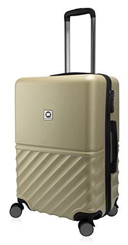Hauptstadtkoffer Boxi - Hartschalen-Koffer Koffer Trolley Rollkoffer Reisekoffer TSA, 4 Rollen, Hand Luggage 65 Centimeters 70 Gold
