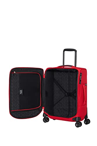 Samsonite Spark SNG Eco - Spinner S (Length 40 cm), Cabin Luggage, 55 cm, 43 L, Fiery Red, Red (Fiery Red), S (55 cm - 43 L), Hand Luggage