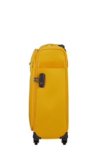 Samsonite Citybeat - Spinner S (Length: 40 cm), Cabin Luggage, 55 cm, 42 L, Yellow (Golden Yellow), Yellow (Golden Yellow), Spinner S (55 cm - 42 L), Hand Luggage