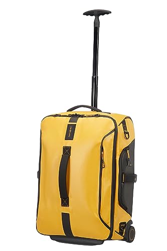 Samsonite Paradiver Light - Travel Duffle/Backpack with 2 Wheels S, 55 cm, 51 L, Yellow