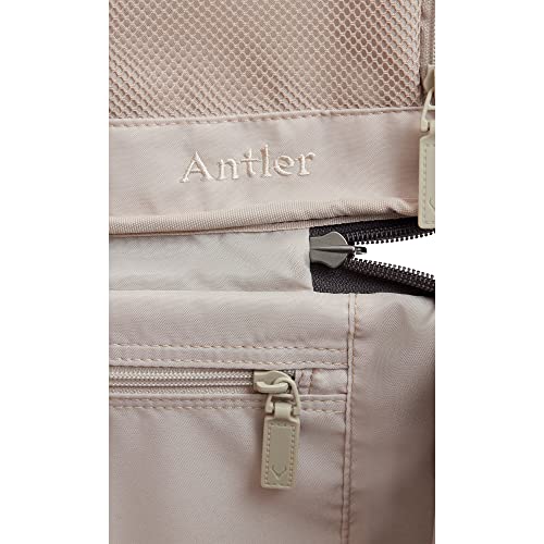 ANTLER - Medium Suitcase - Prestwick Luggage - Size Medium, Grey - 88L, Lightweight Suitcase for Travel & Holidays - Spinner Medium Suitcase with Wheels, Front & Inner Pockets - TSA Approved Locks