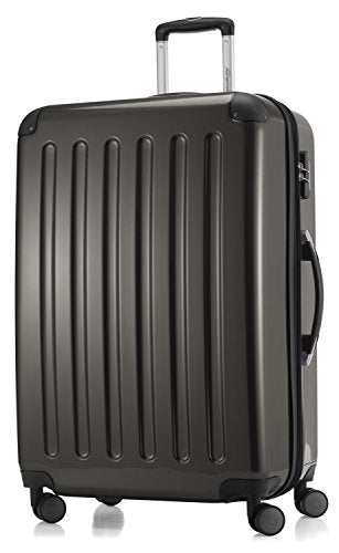 HAUPTSTADTKOFFER - Alex - Luggage Suitcase Hardside Spinner Trolley 4 Wheel Expandable, 75cm, graphite