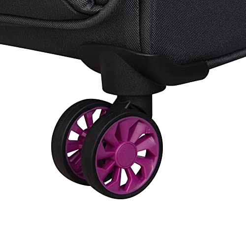 it luggage Duo-Tone 3 Piece Softside 8 Wheel Spinner Set, Fuschia Red / Magnet, 3 Count Set, Duo-Tone 3 Piece Softside 8 Wheel Spinner Set