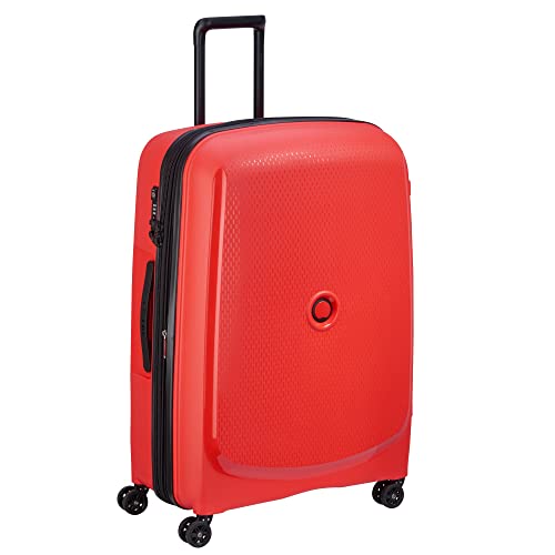DELSEY PARIS - BELMONT PLUS - Large Rigid Suitcase extendable - 76x52x34 cm - 110 liters - L - Goldange tangerine