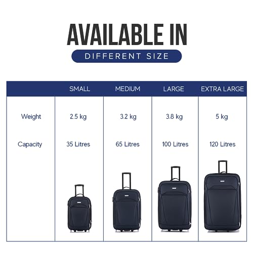 FLYMAX 26" Large Suitcase Lightweight Luggage Expandable Hold Check in Travel Bag on Wheels