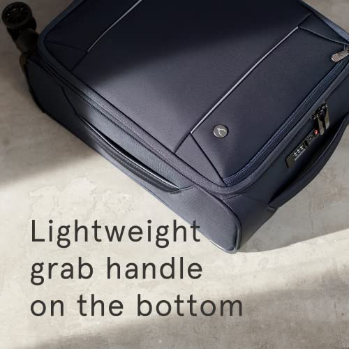 ANTLER - Large Suitcase - Brixham Luggage - Size Large Navy - 88L, Super Lightweight Suitcase - Carry On Suitcase for Travel & Holidays with 4 Wheels - Expandable Zip & Pockets - TSA Approved Locks