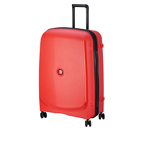 DELSEY PARIS - BELMONT PLUS - Large Rigid Suitcase extendable - 76x52x34 cm - 110 liters - L - Goldange tangerine