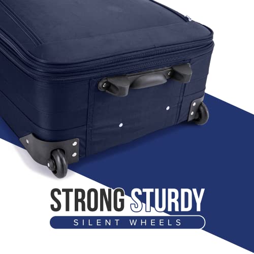 FLYMAX 26" Large Suitcase Lightweight Luggage Expandable Hold Check in Travel Bag on Wheels