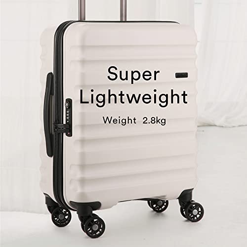 ANTLER - Cabin Suitcase - Clifton Luggage - Size Cabin, Taupe - 20x40x55, Lightweight Suitcase for Travel & Holidays - Spinner Carry On Suitcase with 4 Wheels & Twist Grip Handle - TSA Approved Locks