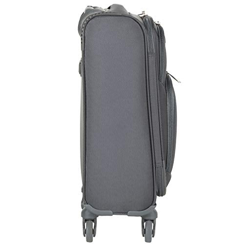 Flight Knight Lightweight 4 Wheel 800D Soft Case Suitcases Maximum Size for Virgin Atlantic, Delta Airlines Cabin Carry On Hand Luggage Approved for 67 Airlines Including easyJet, BA & Many More!
