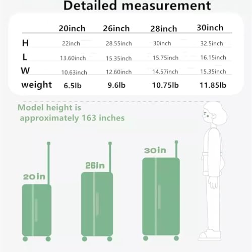 GinzaTravel Trunk Spinner Luggage PC Hardside Luggage with Double Spinner Wheels, Lightweight Travel Suitcase Set with TSA Lock and foldable cup holder Burst Resistant Zipper, Light yellow,