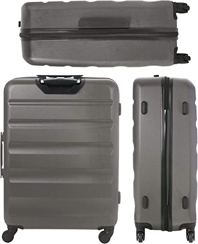 Aerolite Large Lightweight ABS Hard Shell Travel Hold Check in Luggage Spinner Suitcase with 4 Wheels, 29"