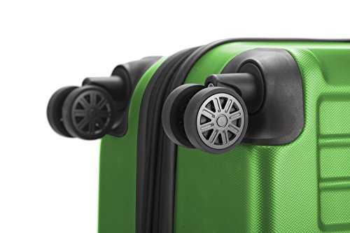 HAUPTSTADTKOFFER - X-Berg - Luggage Suitcase Hardside Spinner Trolley 4 Wheel Expandable, TSA, 65 cm, Applegreen mat