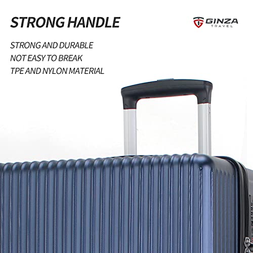 GinzaTravel PC material business fashion 28" suitcase with TSA customs lock, Pc Material Business Fashion 28" Suitcase With Tsa Customs Lock, Spinner Wheels