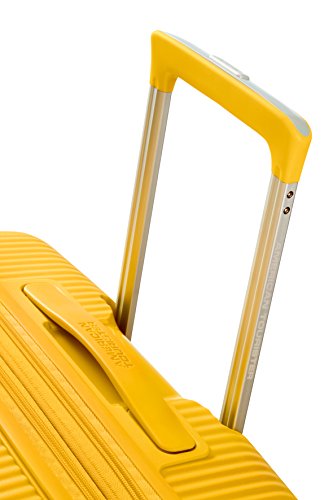 American Tourister - Soundbox Spinner Expandable, 77cm, 97/110 L - 4.2 KG, Yellow (Golden Yellow)