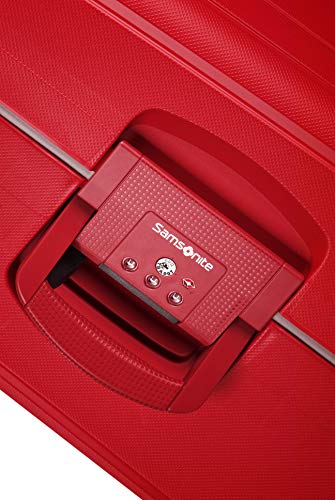 Samsonite S'Cure - Spinner S Hand Luggage, 55 cm, 34 L, Red (Crimson Red)