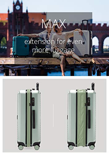 HAUPTSTADTKOFFER - MITTE – Medium Sized Hard Shell Luggage, Expandable suitcase, TSA, 4 Double wheels, 68 cm, 88 liters, Mint