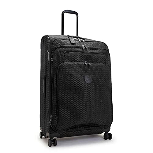 Kipling New YOURI Spin L, Large Expandable Spinner, 76cm, 100 L, Signature Emb
