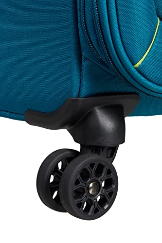 American Tourister Hyperspeed 4-Wheel Suitcase Set 3-Piece, Deep Teal, Standard Size, Luggage Sets