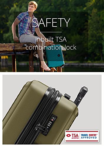 HAUPTSTADTKOFFER - MITTE – Medium Sized Hard Shell Luggage, Expandable suitcase, TSA, 4 Double wheels, 68 cm, 88 liters, Avocado