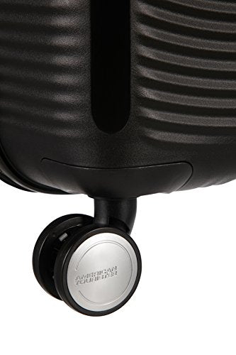 American Tourister Soundbox Spinner Hand Luggage 55 cm, 41 L,Telescopic Handle, Black (Bass Black)