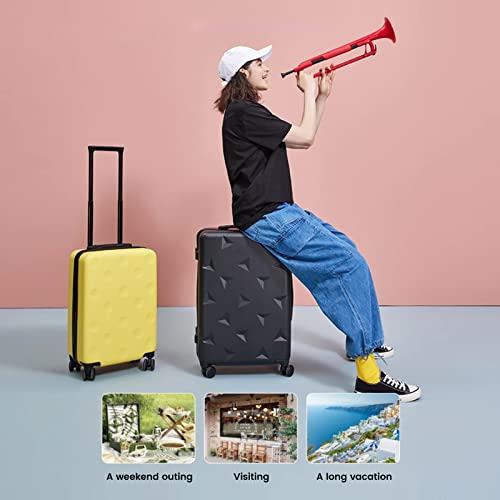 GinzaTravel Fashion Trend Bright Color PC+ABS Luggage TSA Combination Lock Spinner Wheels (Cheese series), Pink(Circle), Anti-scratch Lightweight Spinner Suitcase,universal Wheel,fashion