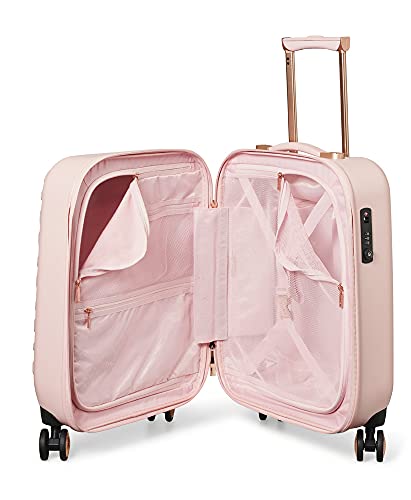 Ted Baker Women's Belle Fashion Lightweight Hardshell Spinner Luggage, Pink, Carry-On 21-Inch, Luggage