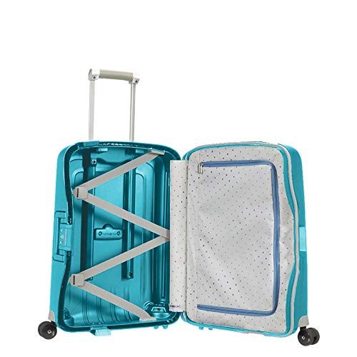 Samsonite S'Cure - Spinner S Hand Luggage, 55 cm, 34 L, Blue (Aqua Blue)
