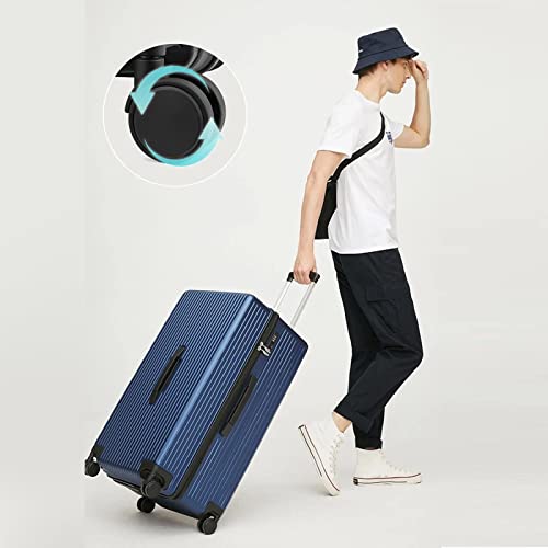 GinzaTravel PC material business fashion 28" suitcase with TSA customs lock, Pc Material Business Fashion 28" Suitcase With Tsa Customs Lock, Spinner Wheels